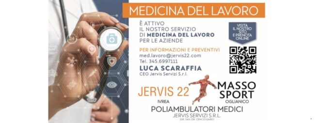 sito MEDICINA DEL LAVORO articolo CANAVESE Poliambulatori medici Jervis 22 Ivrea Masso Sport Oglianico