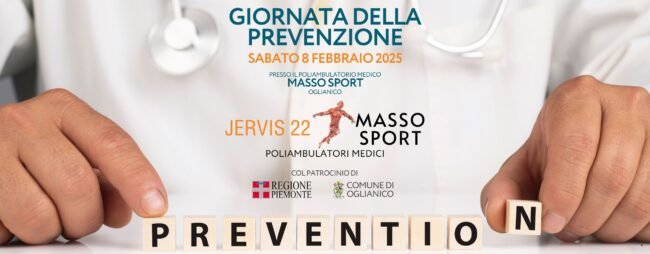sito GIORNATA DELLA PREVENZIONE 8 FEBBRAIO 2025 MASSO SPORT OGLIANICO